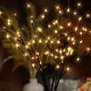 Luces de cadena LED de rama de simulación, diseño de ambiente interior, luces decorativas de batería, luces de cadena creativas de arreglo de flores estrella