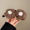 Pinza de Twist de Lana Retro con Forma de Flor y Plátano para Mujer, Pinza de Pelo de Gama Alta para la Parte Posterior de la Cabeza, Pinza Vertical para Cola de Caballo, Pinza de Horquilla, Accesorio para el Cabello