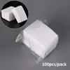 1000/500/100 peças Lenços de Algodão para Unhas Removedor de Gel Sem Fiapos Envoltórios Soak Off Limpeza Almofadas Removedoras de Esmalte Guardanapos Arte de Unhas Lenços Removedores de Polimento