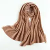 Bufanda de Cachemira Pura Nueva de Invierno Personalizada para Mujer Color Sólido Lana Moda Estilo Coreano Versátil Cálido Chal Grande