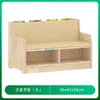 Estantería de Madera Maciza para Niños de Preescolar Gabinete de Almacenamiento Diseño de Área de Lectura para Biblioteca Infantil Estantería con Forma de Castillo Sofá