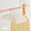 Percha sin costuras para uso doméstico, protege la ropa, antideslizante, previene marcas en los hombros, adecuada para uso en dormitorios, tendedero para estudiantes, soporte para armario