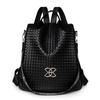 Mochila de Moda para Mujer 2024 Nueva Casual para Exterior Antirrobo Viaje Gran Capacidad Mochila PU Cuero Suave Tejida Mochila Escolar