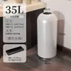 Bote de basura de aspecto elegante, Tienda grande de té de leche comercial, Lobby de hotel de lujo accesible, Cabeza de bala redonda sin tapa de acero inoxidable