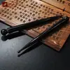 Fabricantes Atacadistas da Marca de Dumpling de Madeira de Canto Caneta Massageadora Ponta de Chifre de Búfalo Preto Artesanato Altamente Polido à Mão
