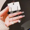 Aguja de plata 925, diseño de nicho, aretes de puesto de mercado nocturno, fuente mayorista, aretes de moda estilo coreano, aretes populares