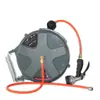 Carrete de manguera de aire retráctil automático, manguera de aire retráctil para reparación de automóviles, tambor eléctrico, carrete de doble manguera suspendido de alta presión