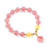 Pulseira de Cera de Abelha Cristal de Morango Pulseira de Personalidade Simples Feminina 2021 Nova Moda Presente para Namorada Atacado