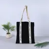 Bolsa de Lona Patchwork Portátil Personalizada para Reuniones, Capacitaciones y Promoción Corporativa, Bolsa de Lona Sencilla de Color Sólido de un Solo Hombro