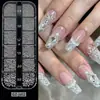 Transfronterizo 12 Rejillas Metálico Esférico Acero Perlas Joyería Uñas Arte Influencer Selección Perlas Pequeñas de Acero Costura Uña Francesa Pequeña Decoración