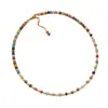 Collar de Perlas Arcoíris Dopamina de Piedra Natural para Mujer, Cadena para Clavícula de Verano, Joyería de Collar de Perlas de Lujo Ligero de Nicho de Gama Alta