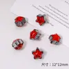 [negro y rojo] guirnalda de rosa mariposa oscura colgante de aleación materiales para pulsera collar DIY accesorios