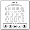30 Peças de Unhas Portáteis Feitas à Mão em Formato de Amêndoa Transfronteiriças para o Dia dos Namorados, Peças de Unhas Portáteis com Arte de Unhas de Bolinhas e Coração Rosa