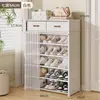 Zapatero Gabinete de Almacenamiento para Recibidor de Casa Montado en Pared Integrado Nuevo 2026 Zapatero Pequeño para Dormitorio Resistente y Duradero