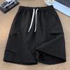 Shorts de secagem rápida de seda de gelo para homens Verão fino calças de ferramentas de cinco pontos para homens Marca na moda para jovens Calças de corrida esportivas casuais