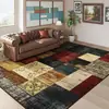 Alfombra Plegable Estilo Retro Americano, Alfombra Grande para Mesa de Café en Sala de Estar, Alfombra Antideslizante Resistente a Manchas para Dormitorio, Venta al por Mayor Transfronteriza