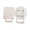 Mesa plegable para balcón, mesa redonda pequeña blanca para casa, apartamento pequeño, mesa de comedor para alquiler, mesa de comedor sencilla para ocio, mesa de dormitorio