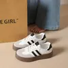 Zapatos deportivos casuales para mujer, tenis, zapatos retro blancos de suela gruesa para mujer 2026, zapatos casuales ligeros nuevos, zapatos de entrenamiento alemanes, zapatos de lona