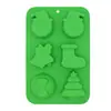 Moldes de Silicona Navideños en Stock, Moldes de Pudín Mousse de Grado Alimenticio, Moldes para Pastel de Árbol de Navidad, Herramientas de Repostería al por Mayor
