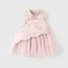 Vestidos para Niñas Otoño 2026 Nuevo Estilo Vestidos de Princesa Primer Cumpleaños de Bebé Vestidos Formales Faldas Estilo Chino Cheongsam Vestidos de Malla