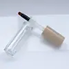 Tubo Redondo de 7ml para Lama Labial, Tubo para Gloss Labial, Pincel Delineador de Cabeça Plana, Tubo para Corretivo, Frasco com Cabeça de Pincel para Gloss Labial de Maquiagem Moldado por Injeção