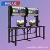 Mesa E-Sports Hotel Café Internet Escritorio Integrado de Doble Capa con Cerradura Antirrobo Módulo de Refrigeración Refrigerado por Aire Gabinete de Computadora Mesa y Silla