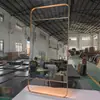 Espejo de baño de comercio exterior transfronterizo inteligente LED con luz cuadrada baño baño luminoso antivaho maquillaje pared
