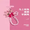 Moda de Lujo Ligero DIY Correa para Teléfono de Pony Cadena para Funda de Teléfono Cuerda Antirrobo Anti-Pérdida Colgante Estilo Nuevo de Moda para Mujeres