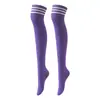 Calcetines de baile, calcetines largos de tres rayas hasta la rodilla para cosplay de mujer, calcetines altos, calcetines de mujer al por mayor, calcetines de rayas europeos y americanos