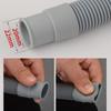 Tubo de Rebosadero para Fregadero de Cocina Lavavajillas Fregadero de Cubeta Simple y Doble Tubo de Drenaje Manguera Anti-Rebosadero de Tres Vías Accesorios