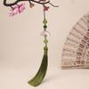 10cm Branco Leque Borla Marcador Spike Antigo Hanfu Cheongsam Saia Acessórios Acessórios de Roupas Aba Caixa de Doces Spike