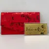 Feliz Casamento Novo Princesa Por Favor Fique Rica Nota de Ouro Envelope Vermelho de Ano Novo Envelope Vermelho de Folha de Ouro Atividades Festivas Pequenos Presentes Atacado