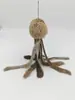 Brinquedo Polvo Chuta e Brinca com Pelo de Coelho Real, Bola de Pelo Estilo Polvo, Bola de Pelo Genuíno, Brinquedo Interativo de Enriquecimento para Gatos se Divertirem Sozinhos