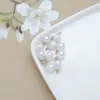 Accesorios para Colgar Perlas de Cobre DIY Colgante de Perla Redonda en Forma de Gota de Alta Imitación Accesorios para Joyería DIY de Ropa y Pulseras