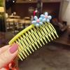 Novo Pente de Cabelo Infantil Adorno de Cabeça para Menina Não Machuca a Testa da Menininha Pente de Cabelo de Princesa Flor de Cabelo Cartoon Acessórios de Cabelo