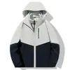 Chaqueta de Trabajo Tres en Uno Desmontable de Dos Piezas a Prueba de Viento Cálida para Otoño e Invierno con LOGOTIPO Estampado y Bordado