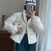 Comercio Exterior Transfronterizo Japonés y Coreano Retro Chaqueta de Algodón para Mujer Invierno 2025 Nueva Corta Moda Holgada Petite Chaqueta Acolchada Abrigo