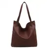 Bolso Tote de Cuero Encerado Retro Europeo y Americano para Mujer 2026 Nuevo de Gran Capacidad para Viajes Diarios Bolso de Hombro Debajo del Brazo Bolso Tote