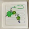 Cadena para teléfono móvil de hierba de la suerte, cordón, carillón de viento con cuentas, colgante de cámara ccd, llavero, colgante para bolso versátil, regalo pequeño