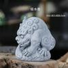 Ornamento de besta suíça imitação de pedra azul ornamentos de elefante para paisagismo de aquário micro paisagem decoração pequena de tartaruga corajosa estilo chinês