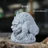 Figuritas de Animales Auspiciosos de Piedra Azul Imitación, Decoraciones para Paisajes en Miniatura de Tanques de Peces de Jardín, Pequeños Adornos de Pixiu y Tortuga Estilo Chino