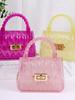Bolso bandolera de cadena para mujer Itsoumei, Bolso de gelatina transparente acolchado, Nuevo mini bolso de almacenamiento para labiales