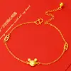 Nuevo tobillera de arroz y cabeza impar para mujer vietnamita oro moda coreana cobre chapado en oro joyería para el pie venta al por mayor
