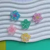 Simulación de Primavera Flor de Cerezo Flor de Durazno Hielo Accesorios de Resina para Bricolaje Pegamento de Crema Funda para Teléfono Móvil Tocado Pasador Parche para Taza de Agua