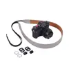 Alça de câmera DSLR Z35 para mochileiros, apresentando cores vibrantes, uma alça de ombro confortável de microfibra e uma alça de pescoço de microfibra para câmeras mirrorless