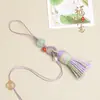 Pingente de Abóbora Tecido à Mão Borla Colorida Pendente de Bolsa DIY Acessório de Celular Corda para Pendurar Acessório de Cabacinho Bodhi