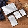 Bolsa autosellable de fondo plano de papel de aluminio puro, engrosada para almacenamiento, bolsa de embalaje sellada, té, bocadillos, cadena, plástico, bolsa sellada, tamaño pequeño en stock