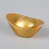 Lingote de Latão Ouro Sólido Enfeites de Mesa Abertura de Loja Presentes de Inauguração Decorações para Sala de Estar Enchimentos de Cornucópia