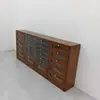 Gabinete Exhibidor de Almacenamiento para Uñas Artísticas, Gabinete de Almacenamiento de Accesorios para Uñas Artísticas de Madera Maciza, Gabinete de Almacenamiento de Esmalte de Uñas y Gel, Gabinete de Piso para Salón de Uñas