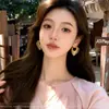Pendientes de Aro con Líneas de Girasol Estilo Retro Europeo y Americano para Mujer, Diseño Único Que Hace Que el Rostro Se Vea Más Pequeño, Pendientes de Aro Personalizados y Audaces